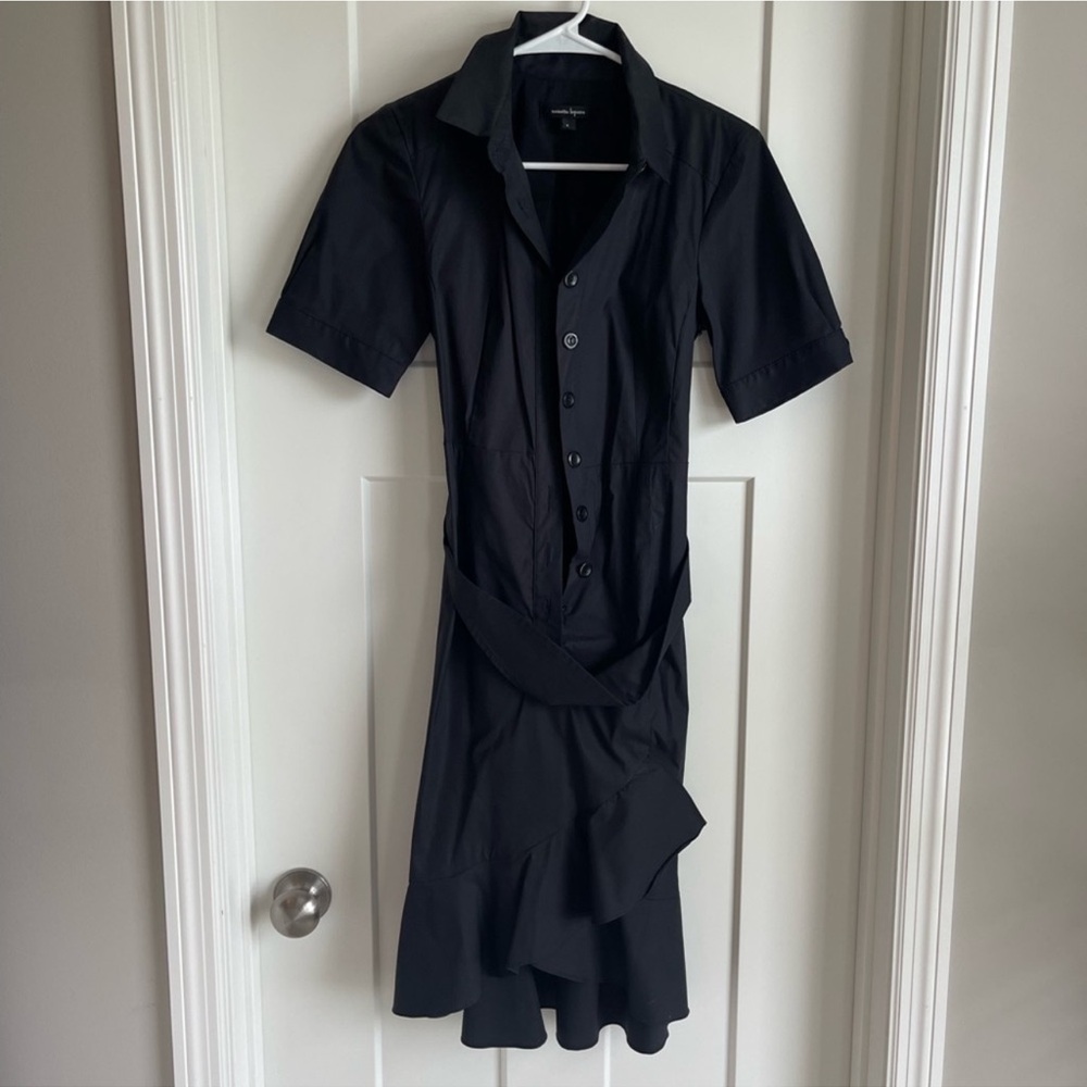 Black Belted Shirtdress